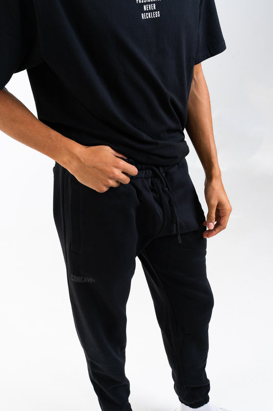 Concave Mens Track Pant - Black/Black