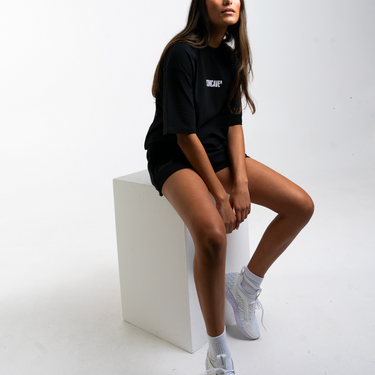 Concave Womens Tee Oversize - Black/White