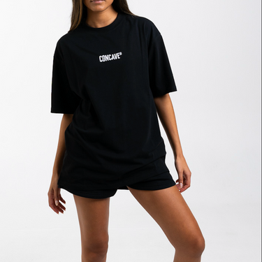 Concave Womens Tee Oversize - Black/White