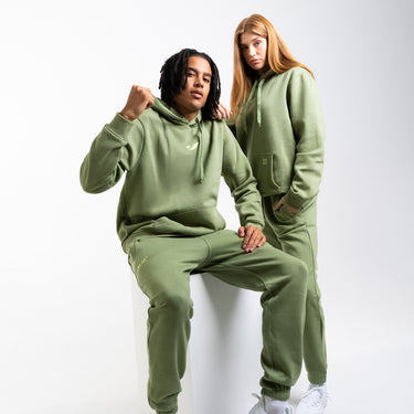 Unisex Track Pant-Olive Green/Green
