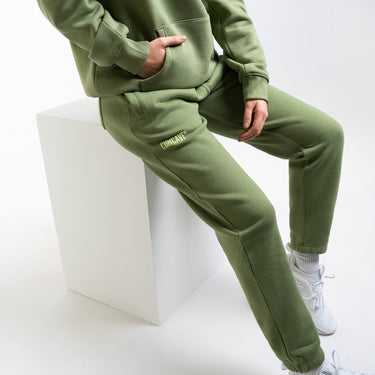 Concave Mens Track Pant - Olive Green/Green