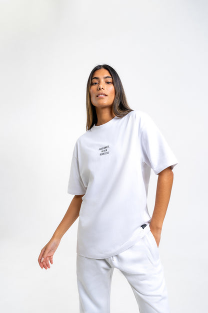 Concave Womens Wave Tee Oversize - White/Black