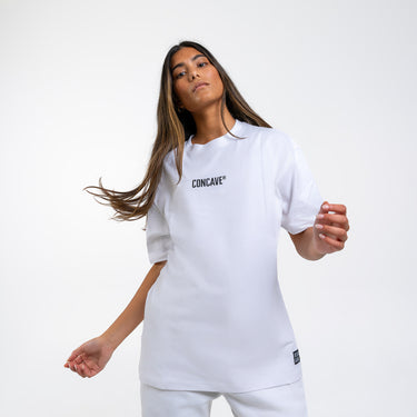 Concave Womens Tee Oversize - White/Black