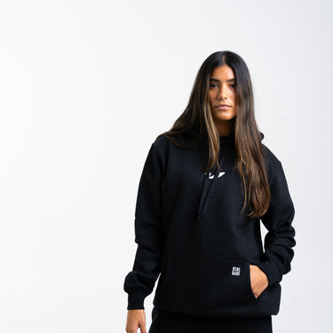 Concave Womens Pullover Hoodie - Black/White