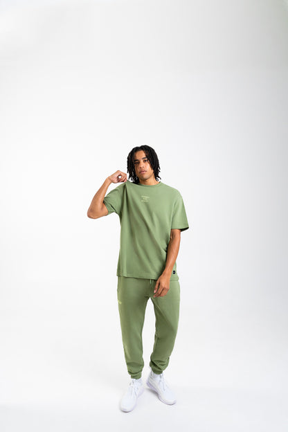 Concave Unisex Wave Tee Oversize - Olive Green/Green