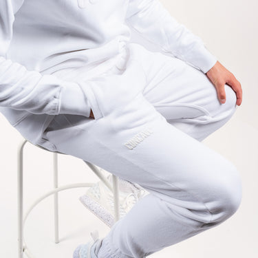 Concave Mens Track Pant - White/White