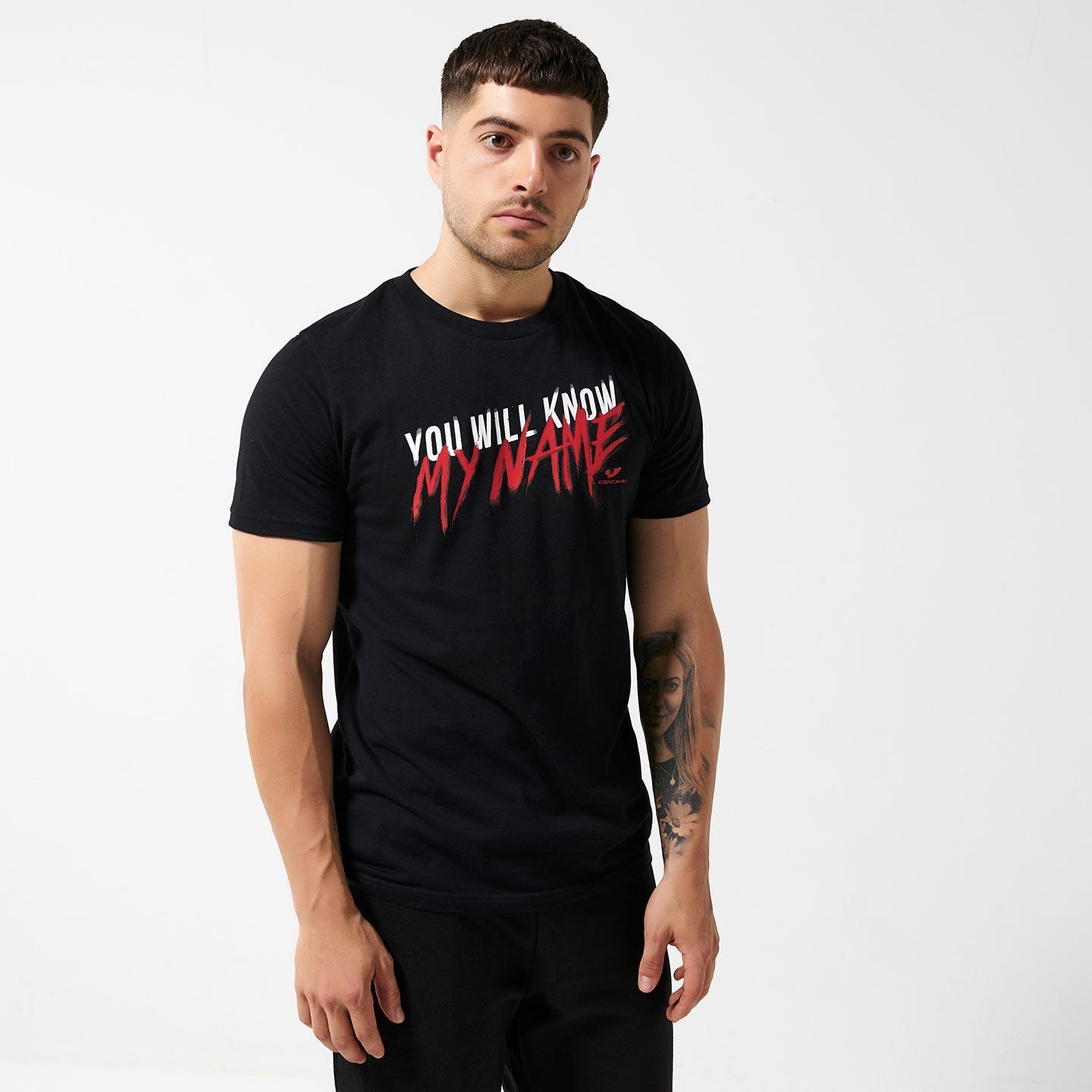 Concave T-Shirt - Black/Red Graffiti