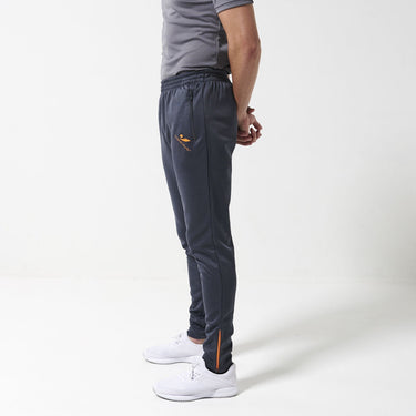 Concave Tracksuit Bottoms - Charcoal/Zest